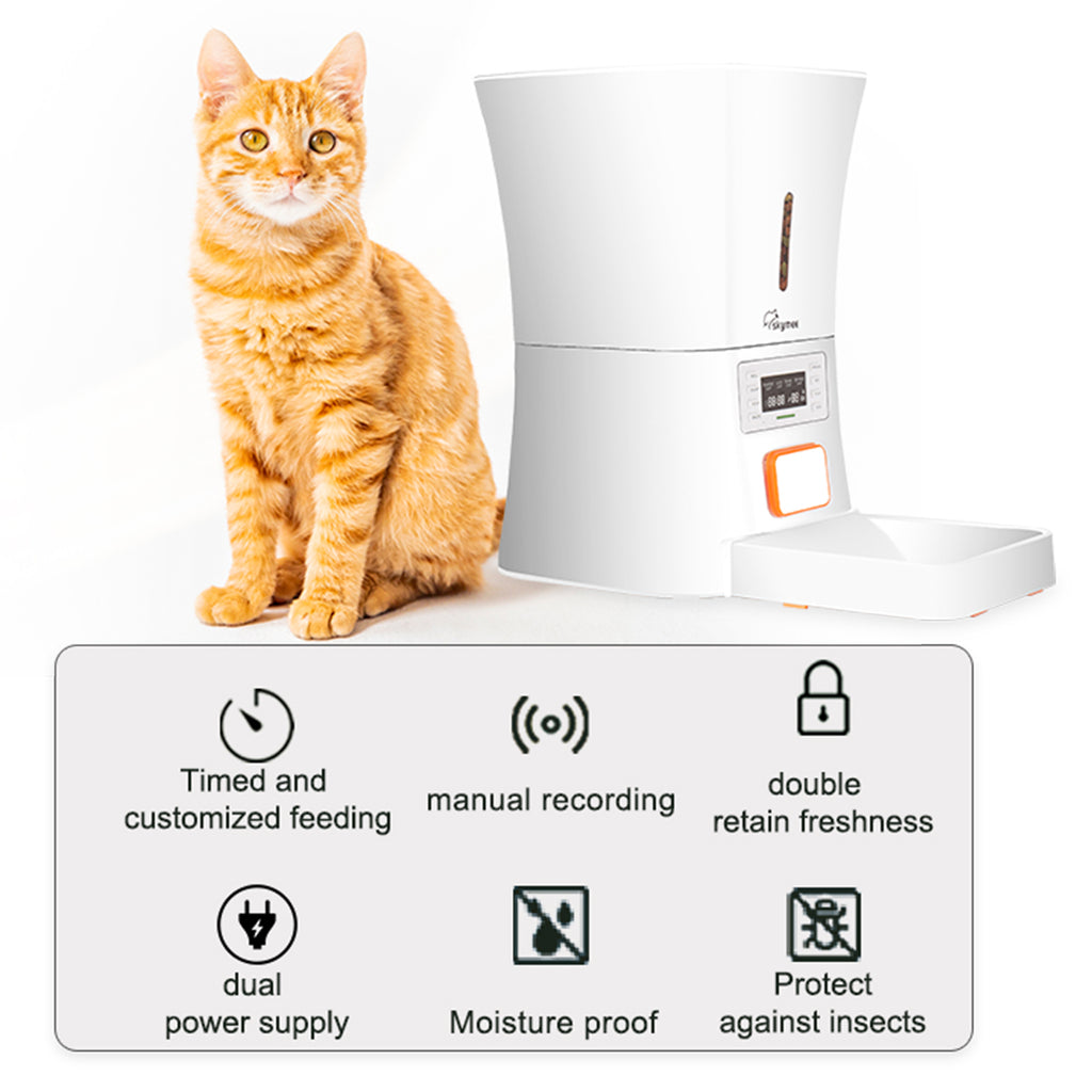 愛犬・愛猫用】Skymee自動給餌器 Smart feeder-